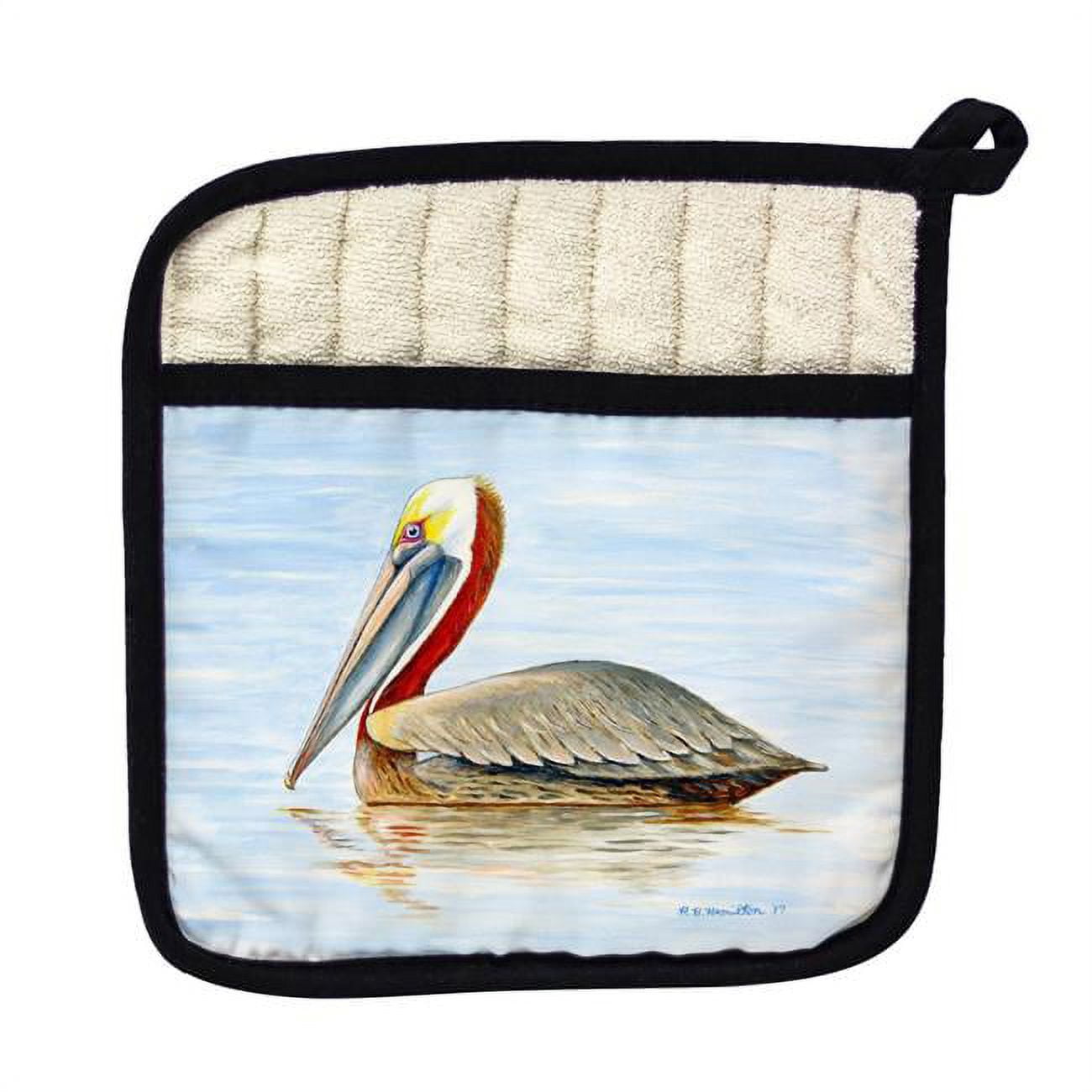Picture of Betsy Drake PT807 Summer Pelican Pot Holder