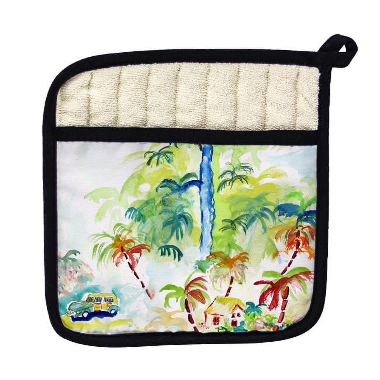 Picture of Betsy Drake PT821 Colorful Palms Pot Holder