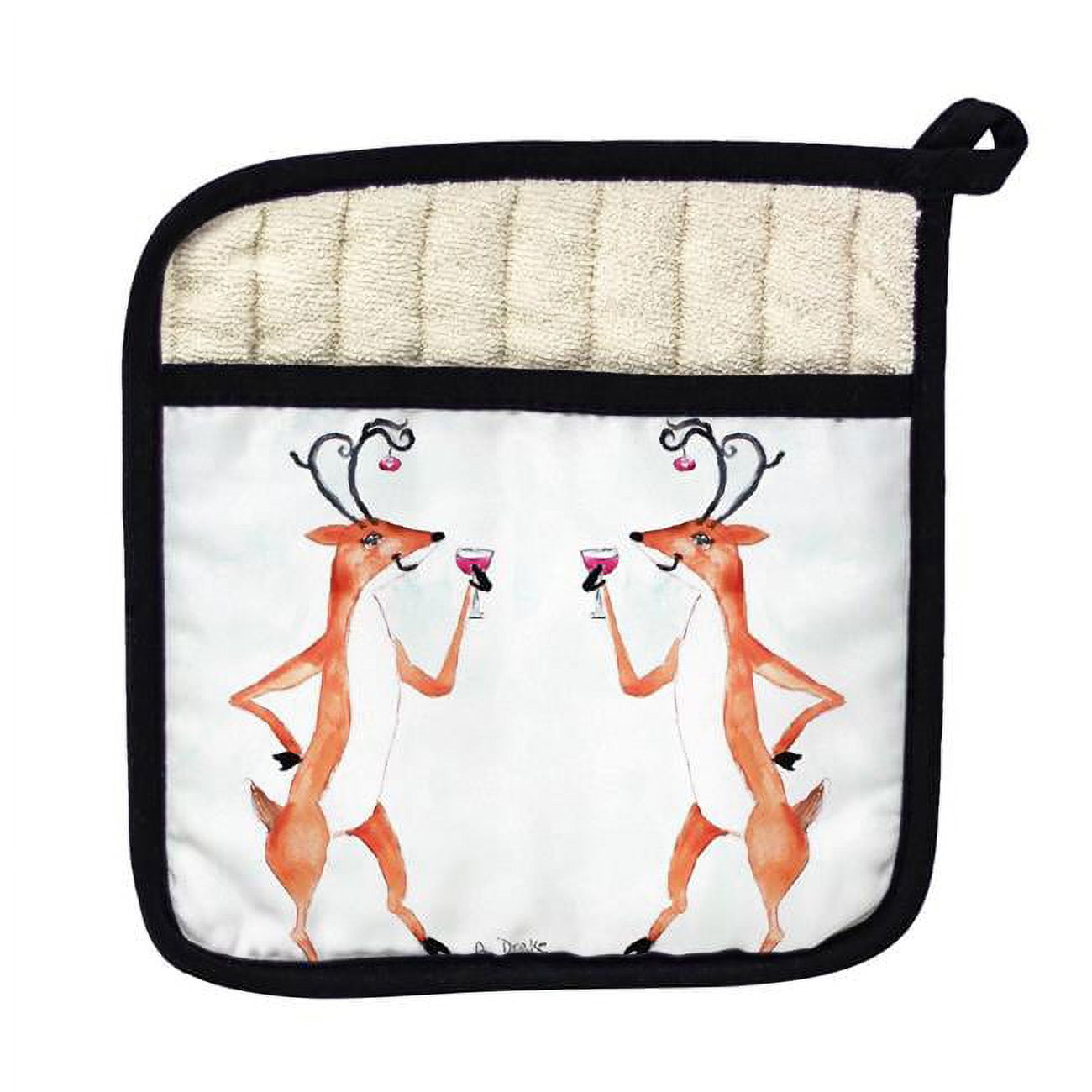 Picture of Betsy Drake PT906 Deer Party Pot Holder