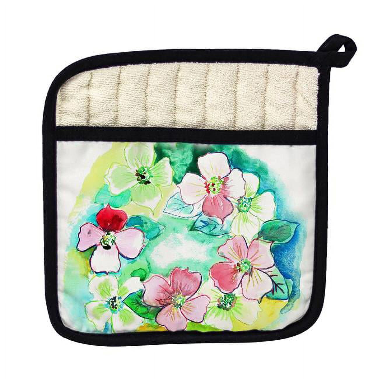 Picture of Betsy Drake PT908 Flower Wreath Pot Holder