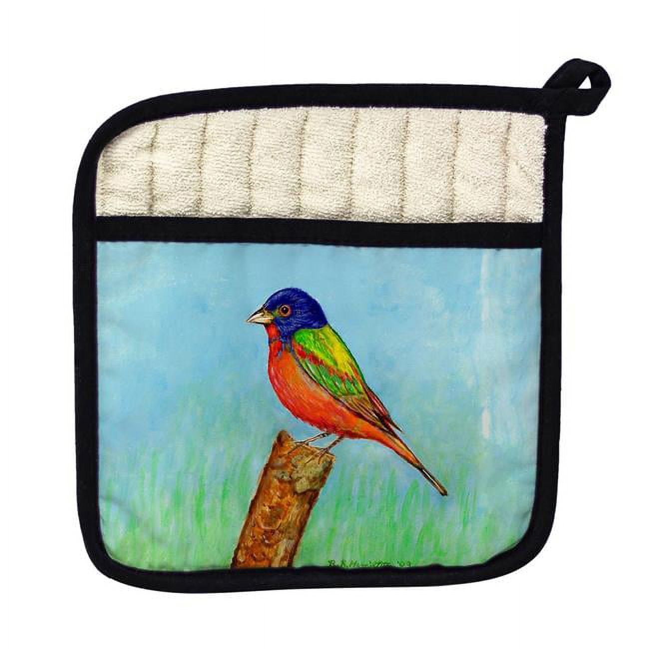 Picture of Betsy Drake PT920 Painted Bunting Pot Holder