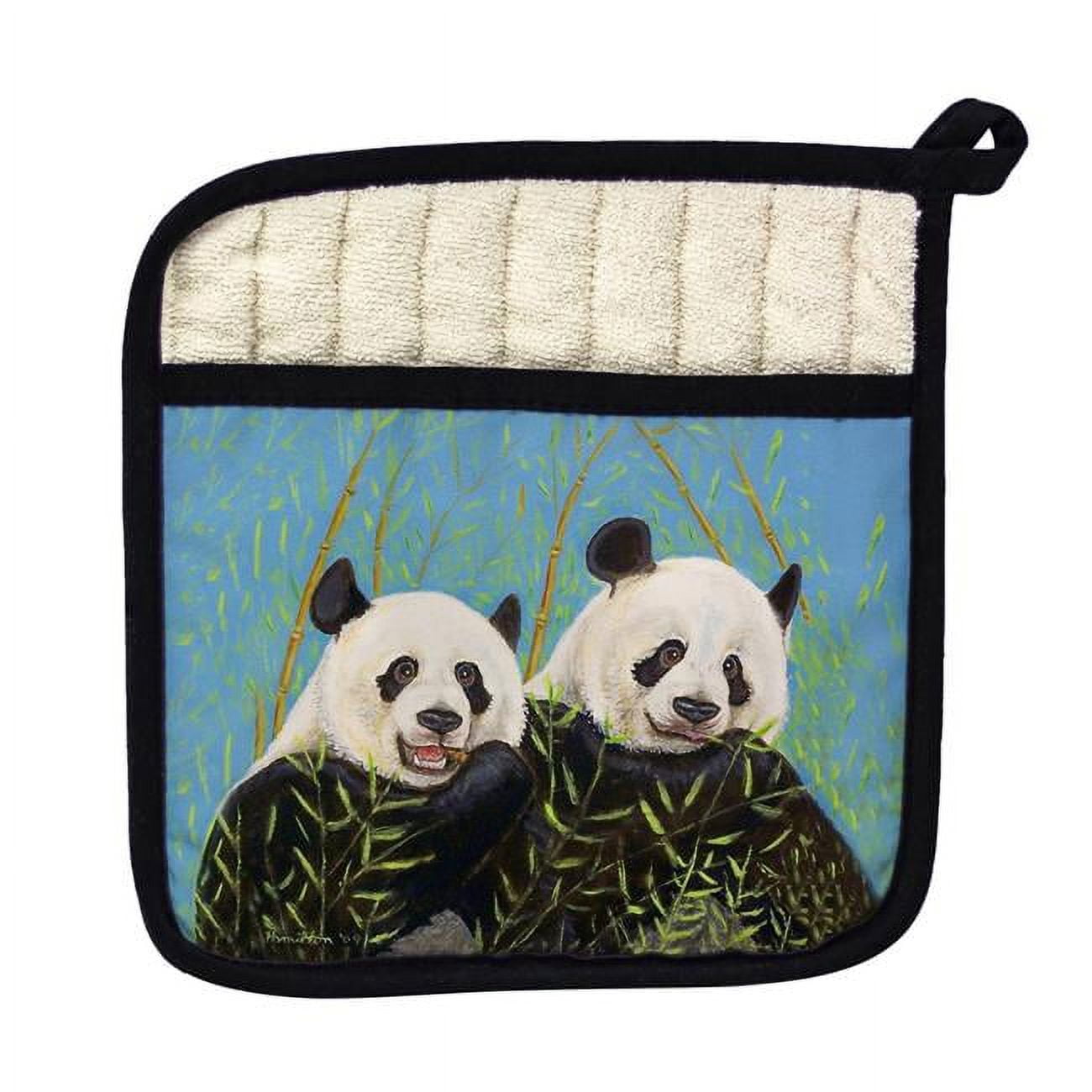 Picture of Betsy Drake PT927 Pandas Pot Holder