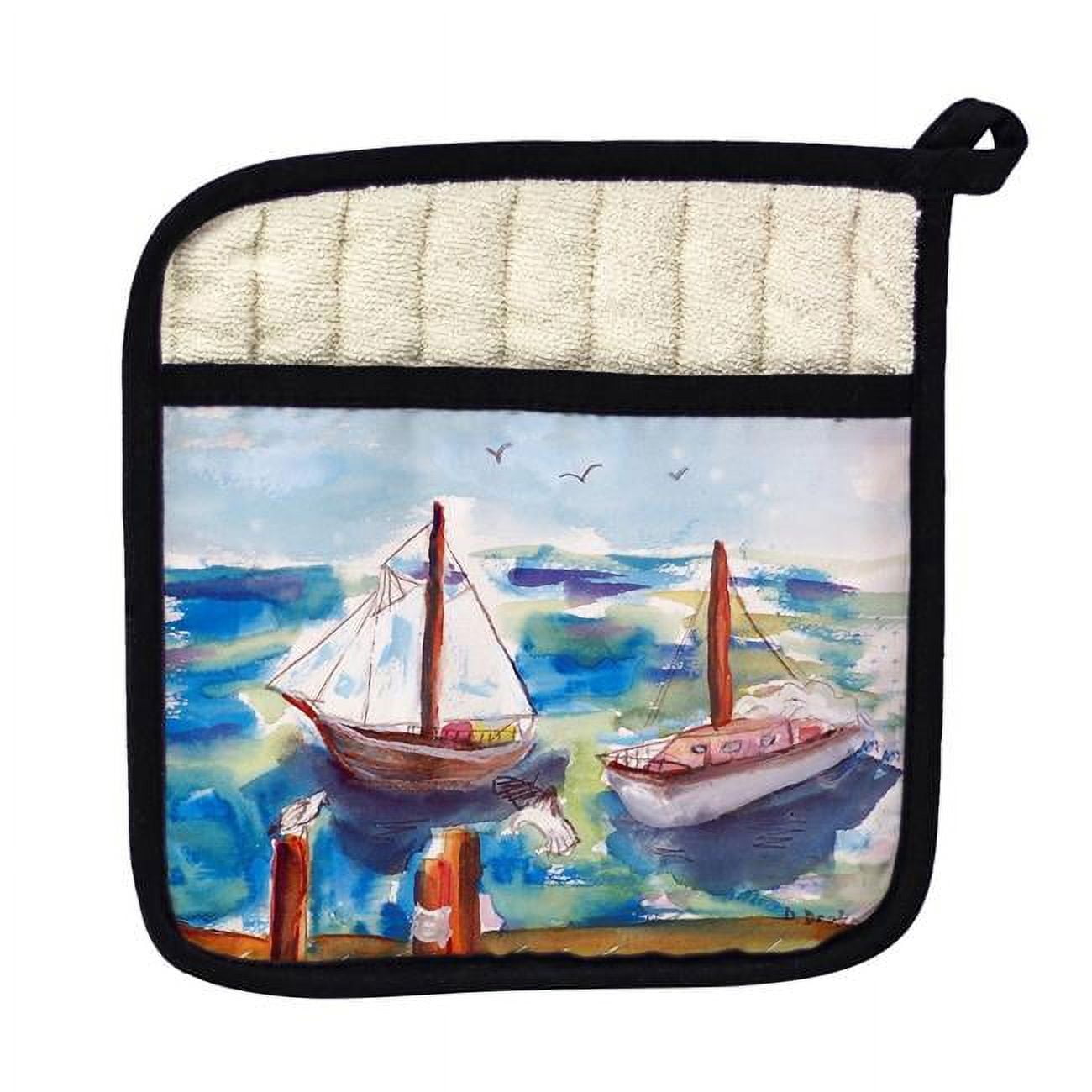 Picture of Betsy Drake PT933 Two Sailboats Pot Holder