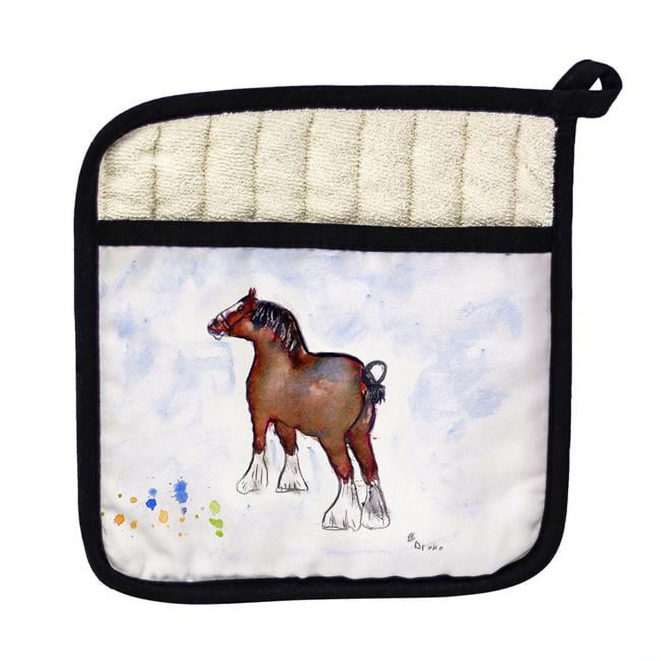 Picture of Betsy Drake PT936 Clydesdale Pot Holder