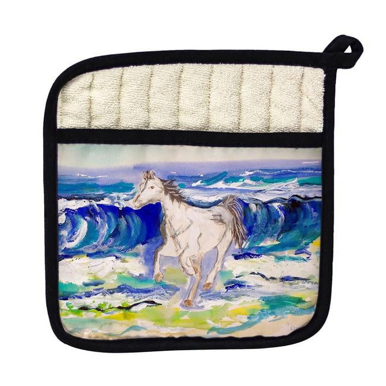 Picture of Betsy Drake PT957 Horse & Surf Pot Holder