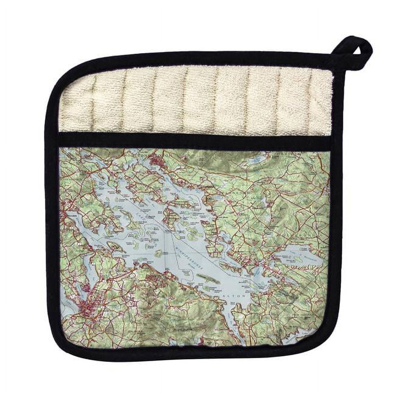 Picture of Betsy Drake PT967 Lake Winnipesaukee, NH Nautical Map Pot Holder