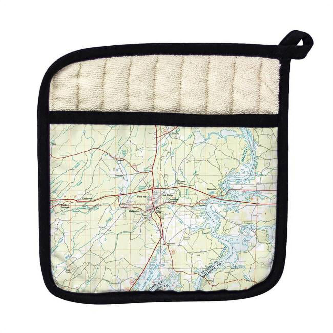 Picture of Betsy Drake PT977 Logan Martin Lake, AL Nautical Map Pot Holder