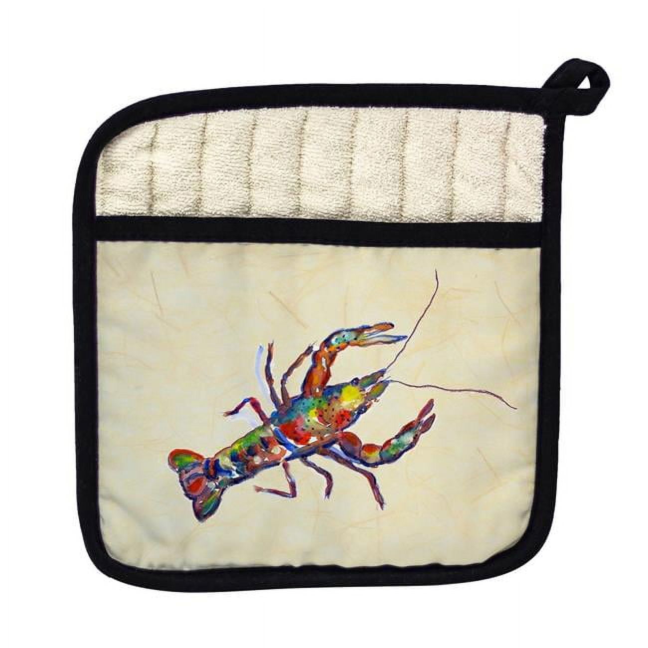 Picture of Betsy Drake PT986B Crayfish on Beige Pot Holder