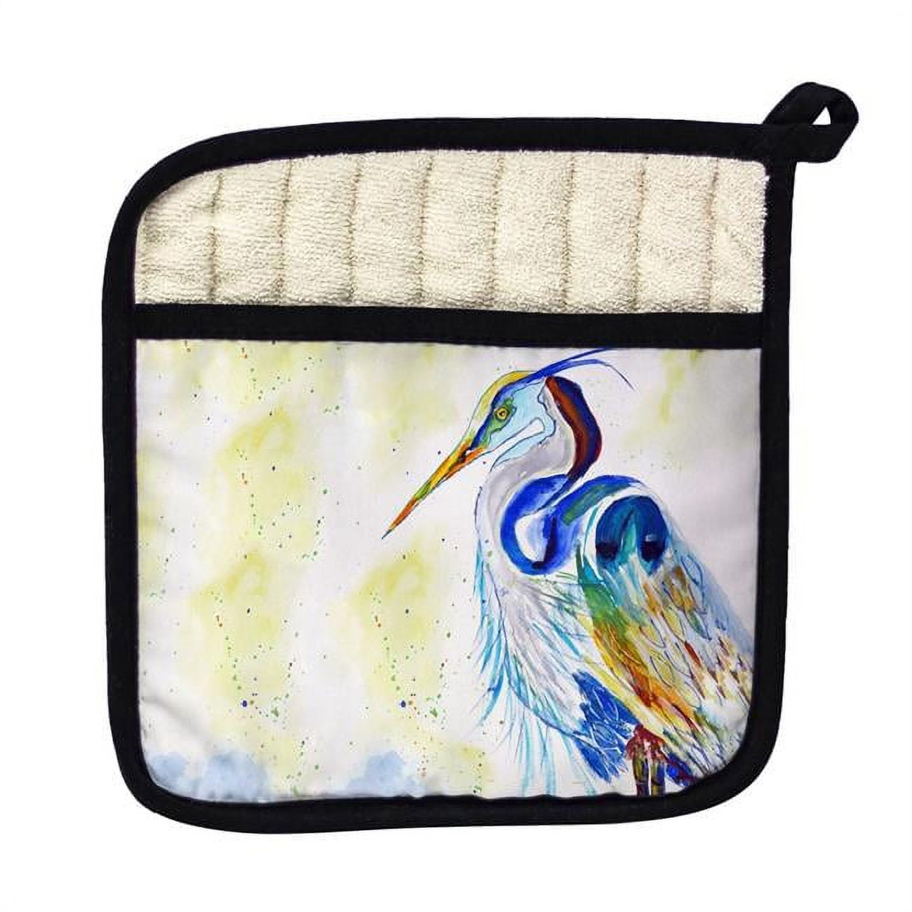 Picture of Betsy Drake PT1006 Watercolor Heron Pot Holder