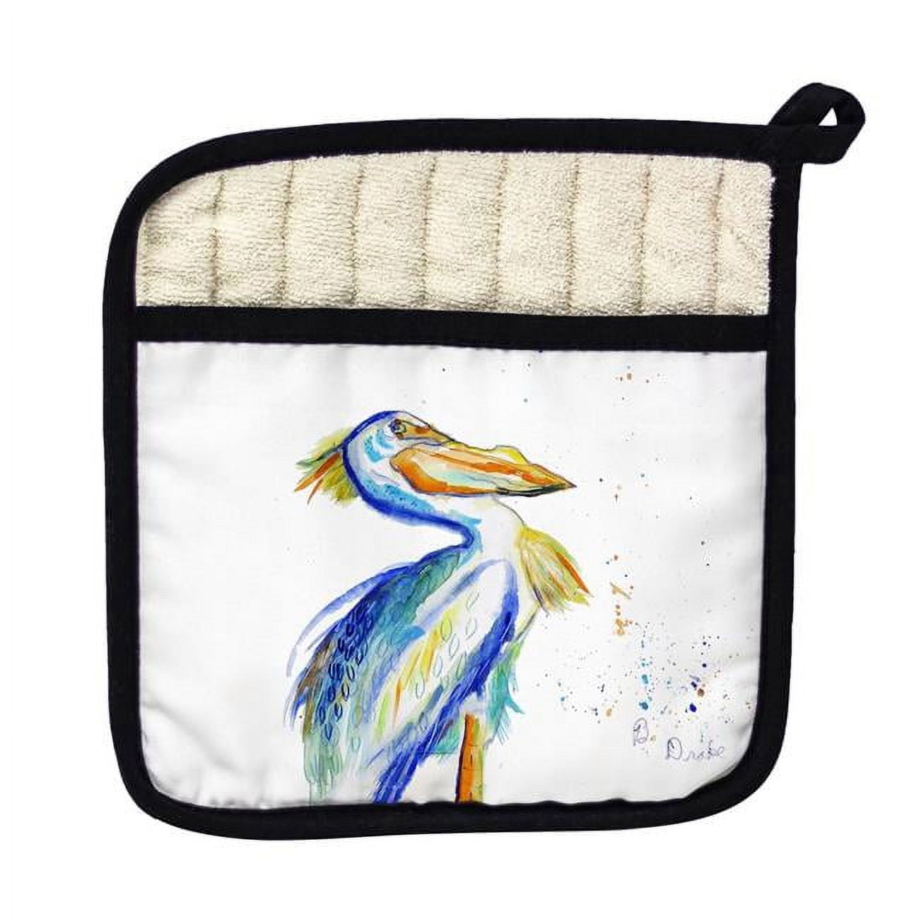 Picture of Betsy Drake PT1010 Watercolor Pelican Pot Holder