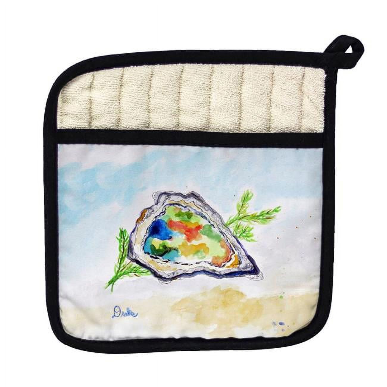 Picture of Betsy Drake PT1011 Colorful Oyster Pot Holder