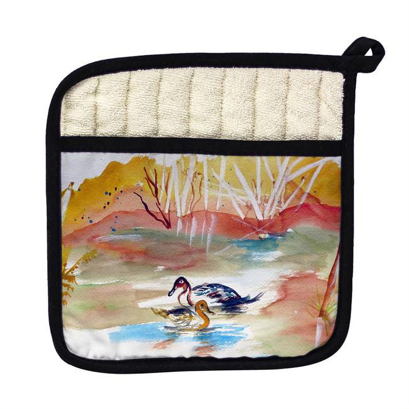 Picture of Betsy Drake PT1016 Redhead Pair Pot Holder