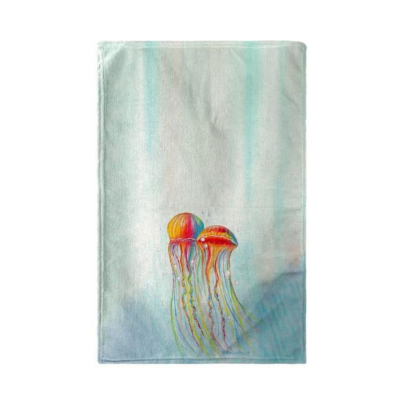 Picture of Betsy Drake KT1095 Colorful Jellyfish Kitchen Towel