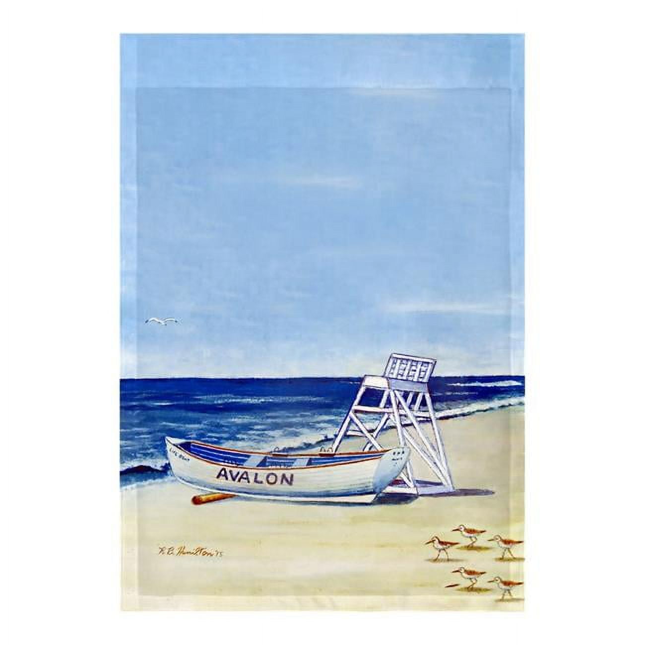 12.5 x 18 in. Avalon Beach, NJ Flag