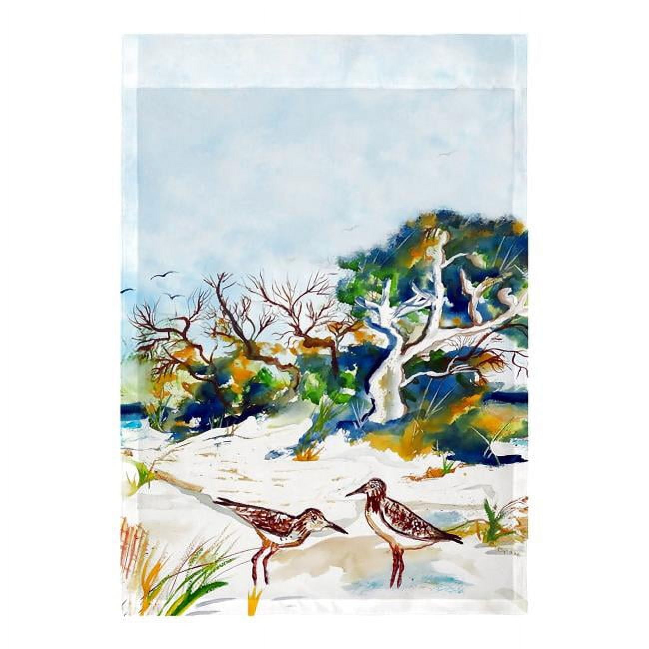 12.5 x 18 in. Trees & Beach Flag