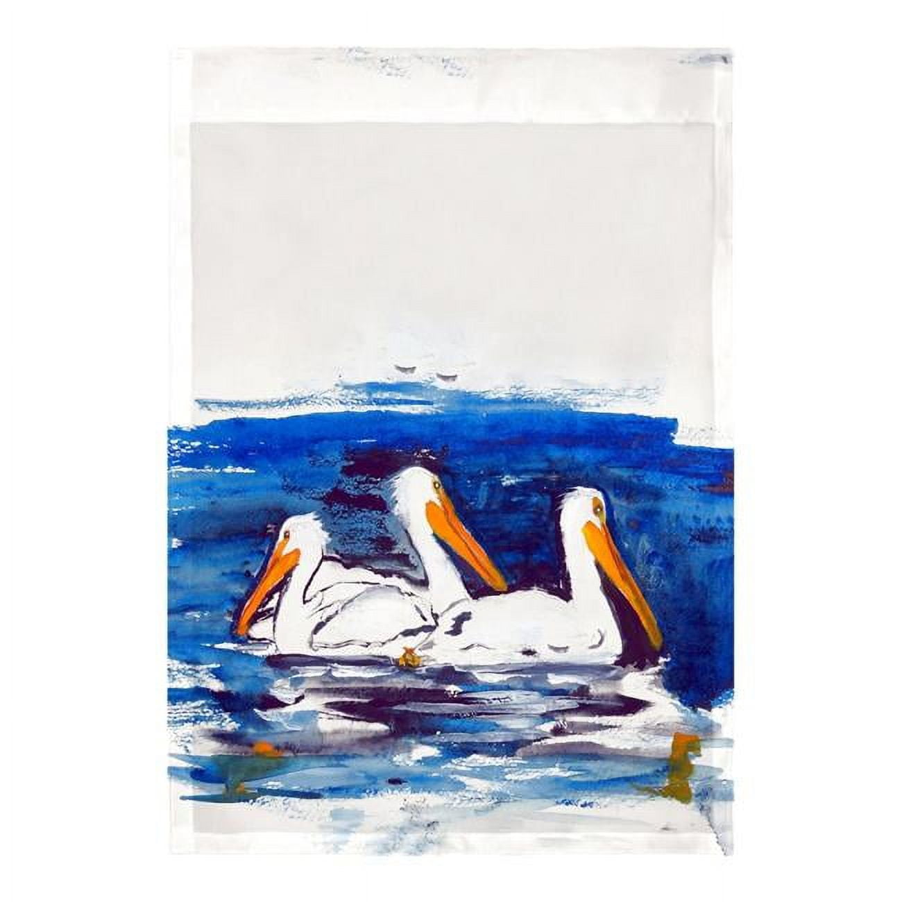12.5 x 18 in. Three Pelicans Flag