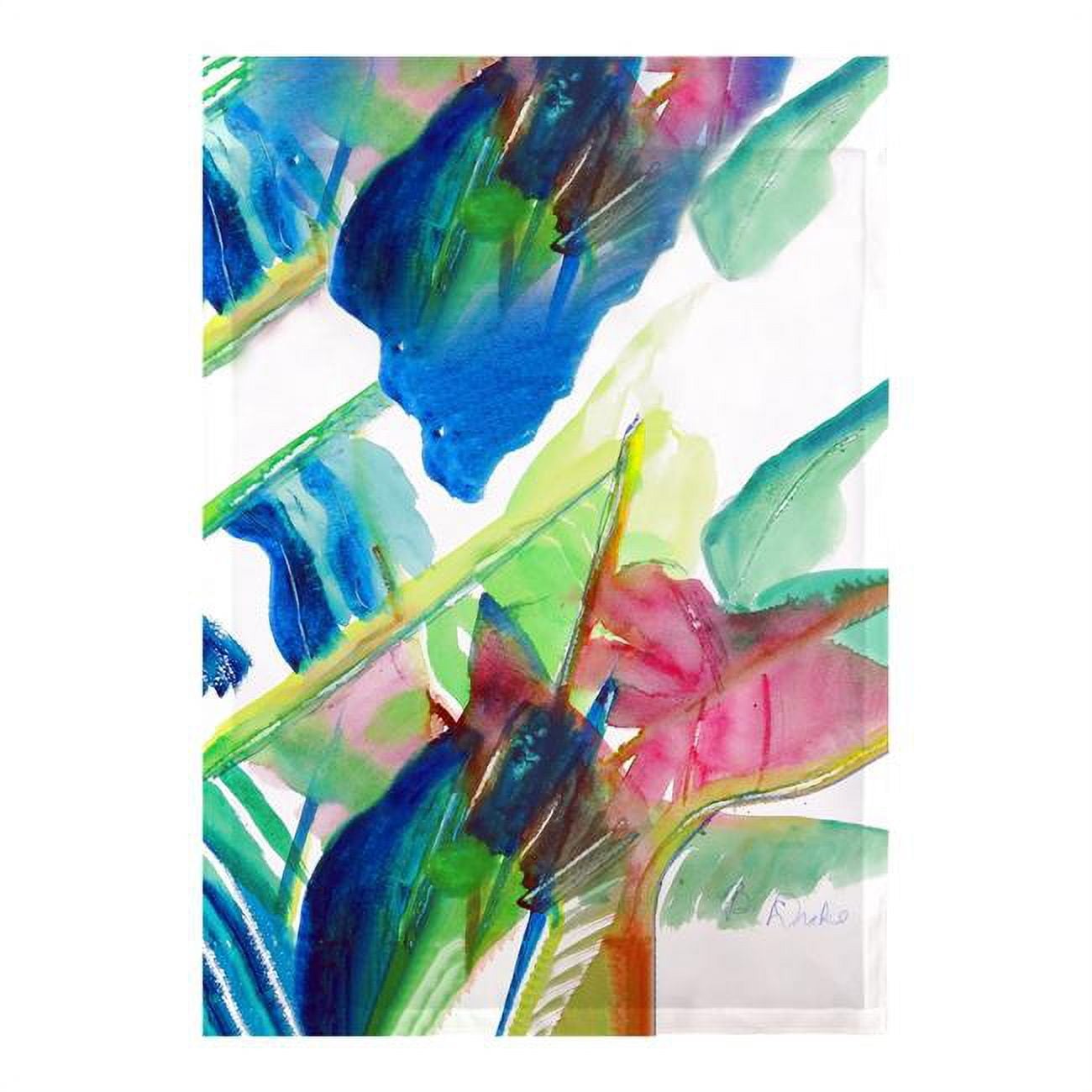 12.5 x 18 in. Pink Palms Flag