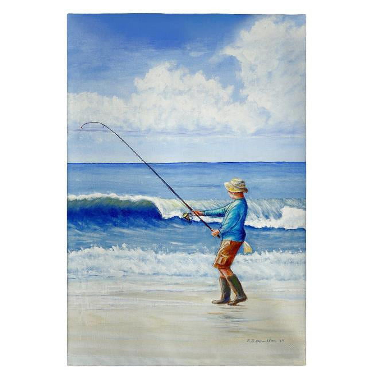 Picture of Betsy Drake GT1117 Surf Fishing Guest Towel