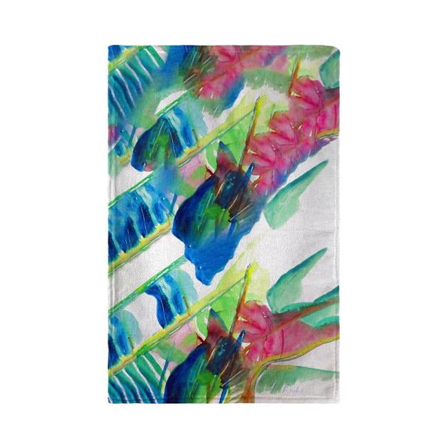 Picture of Betsy Drake KT1123 Pink Palms Kitchen Towel