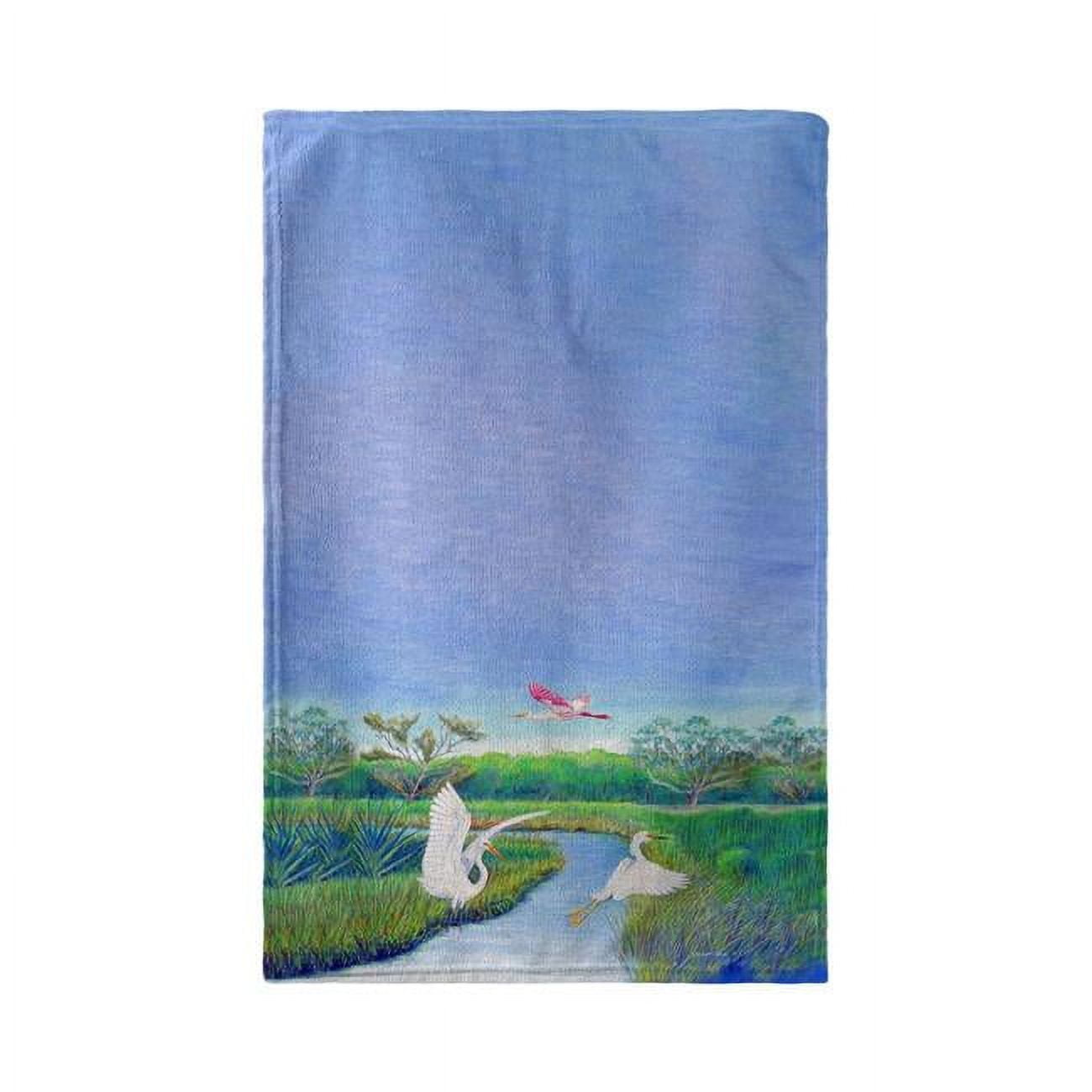 Picture of Betsy Drake KT1105 Marsh Wings Kitchen Towel