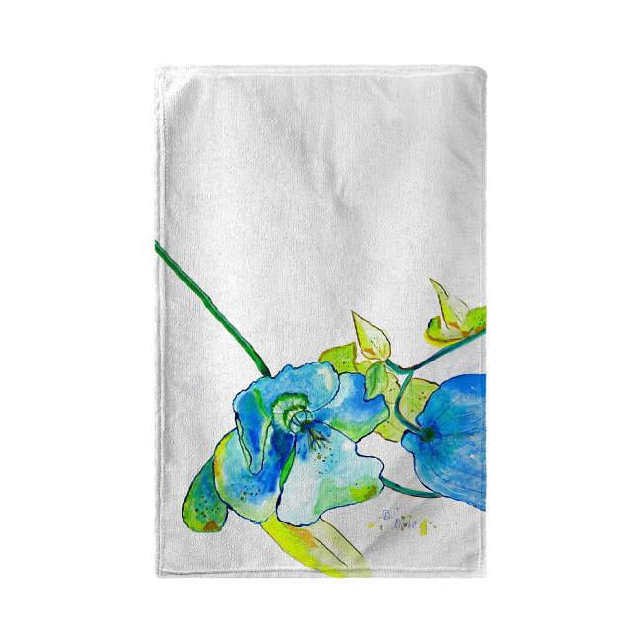 Picture of Betsy Drake KT1115 Blue Hibiscus Kitchen Towel