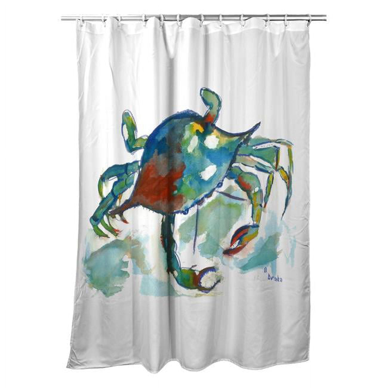 SH105 Betsys Crab Shower Curtain