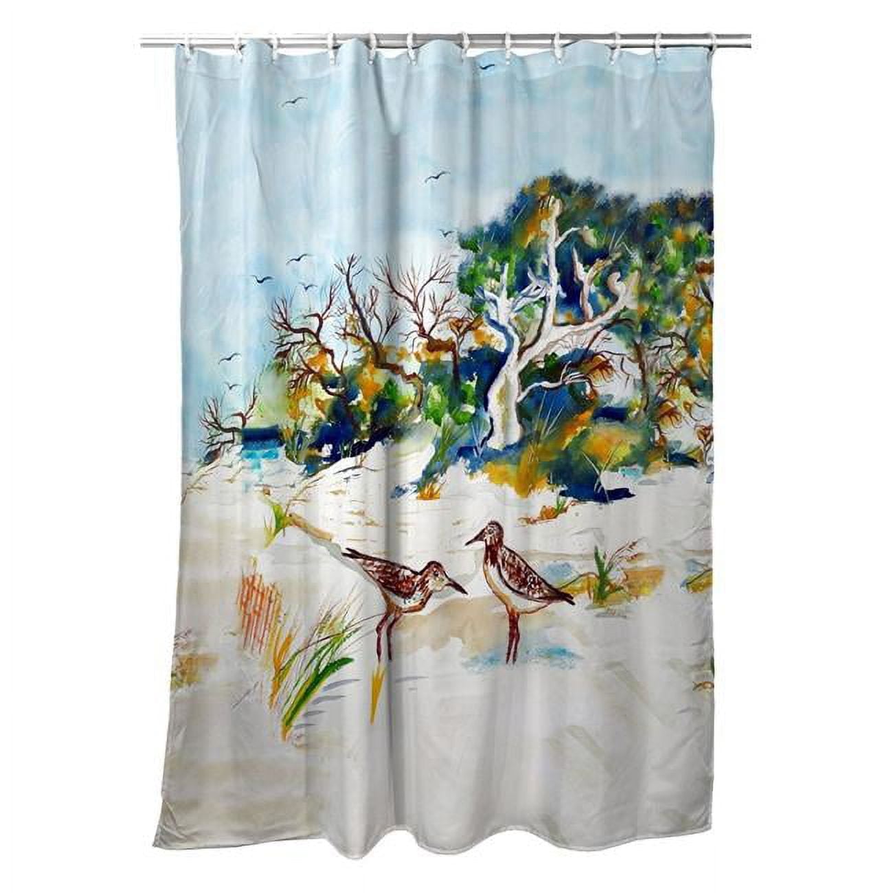 SH487 Tree & Beach Shower Curtain