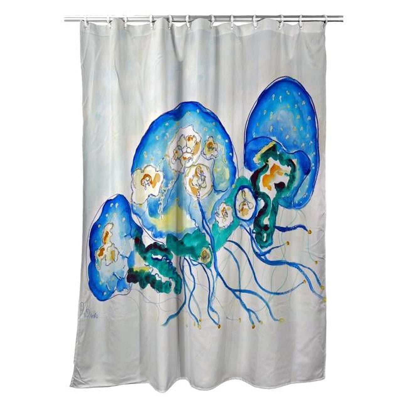 Picture of Betsy Drake SH1020 Multi Jellyfish Shower Curtain