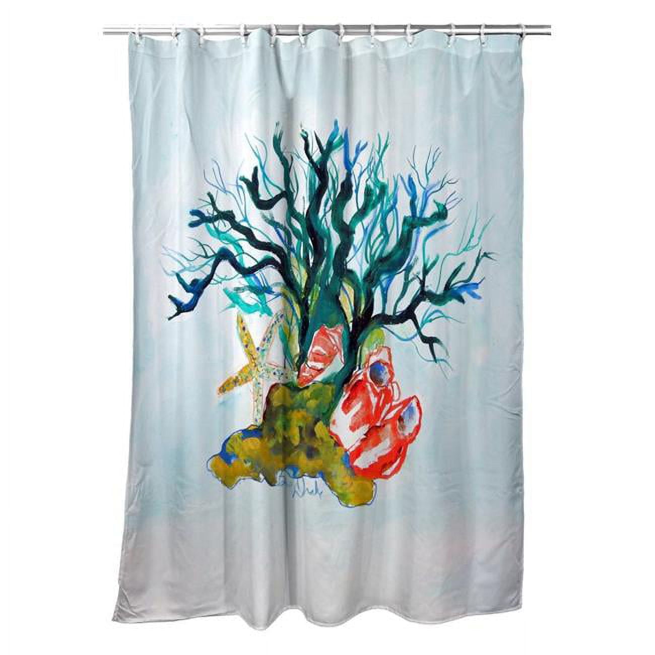Starfish, Coral, Shells Shower Curtain