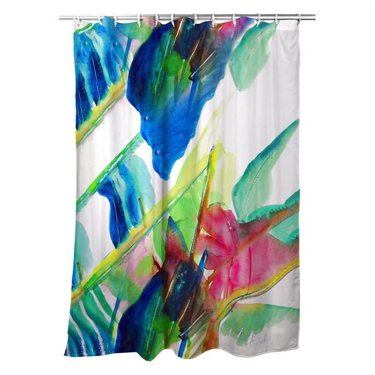 Pink Palms Shower Curtain