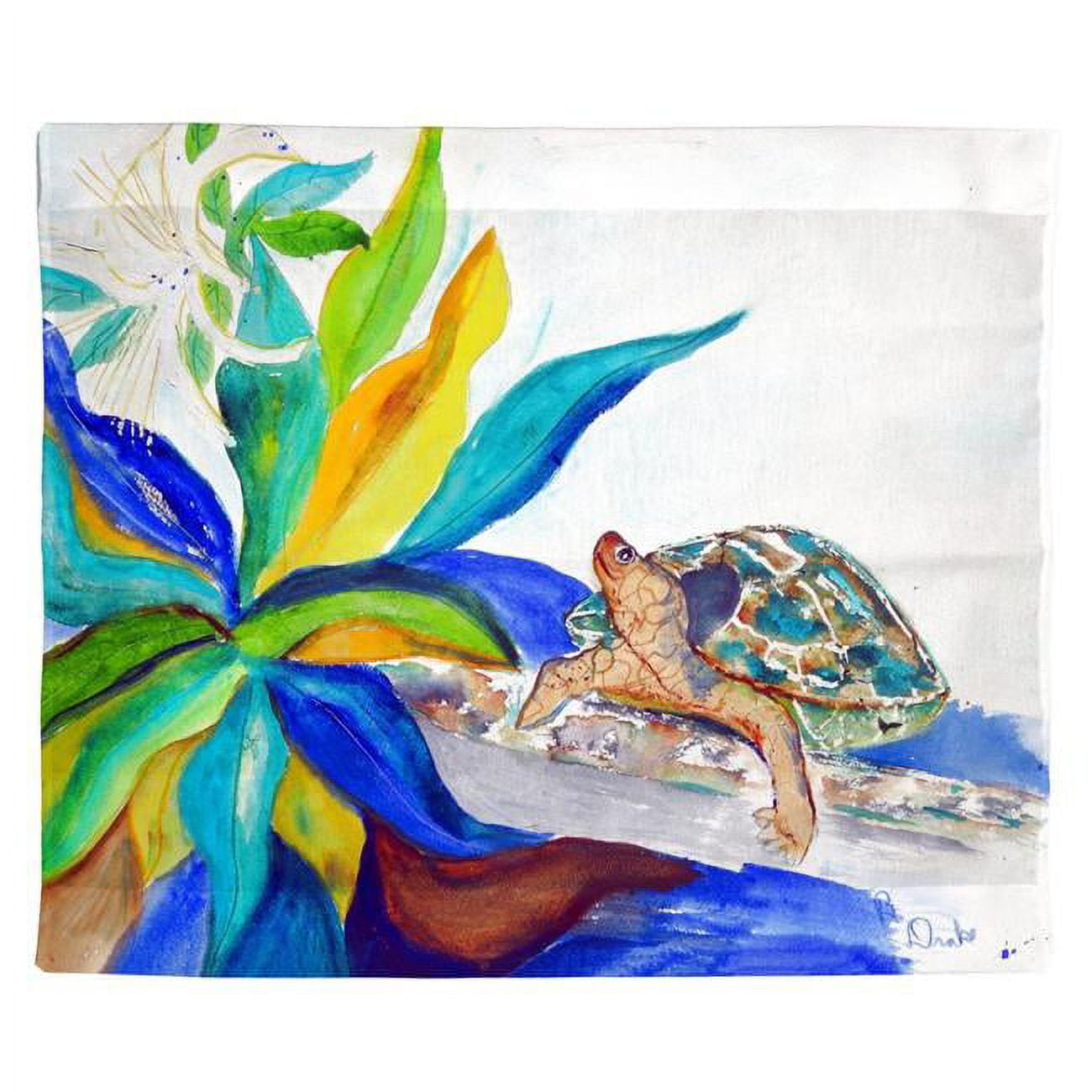 TP1071 24 x 30 in. Turtle & Lily Outdoor Wall Hanging