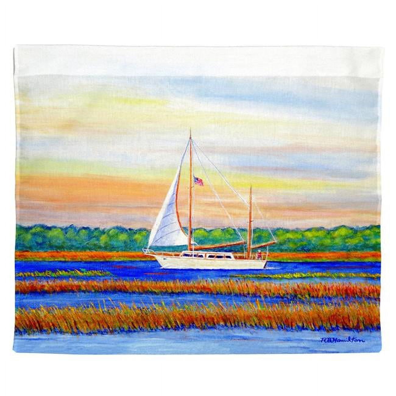 24 x 30 in. Marsh Sailing Outdoor Wall Hanging
