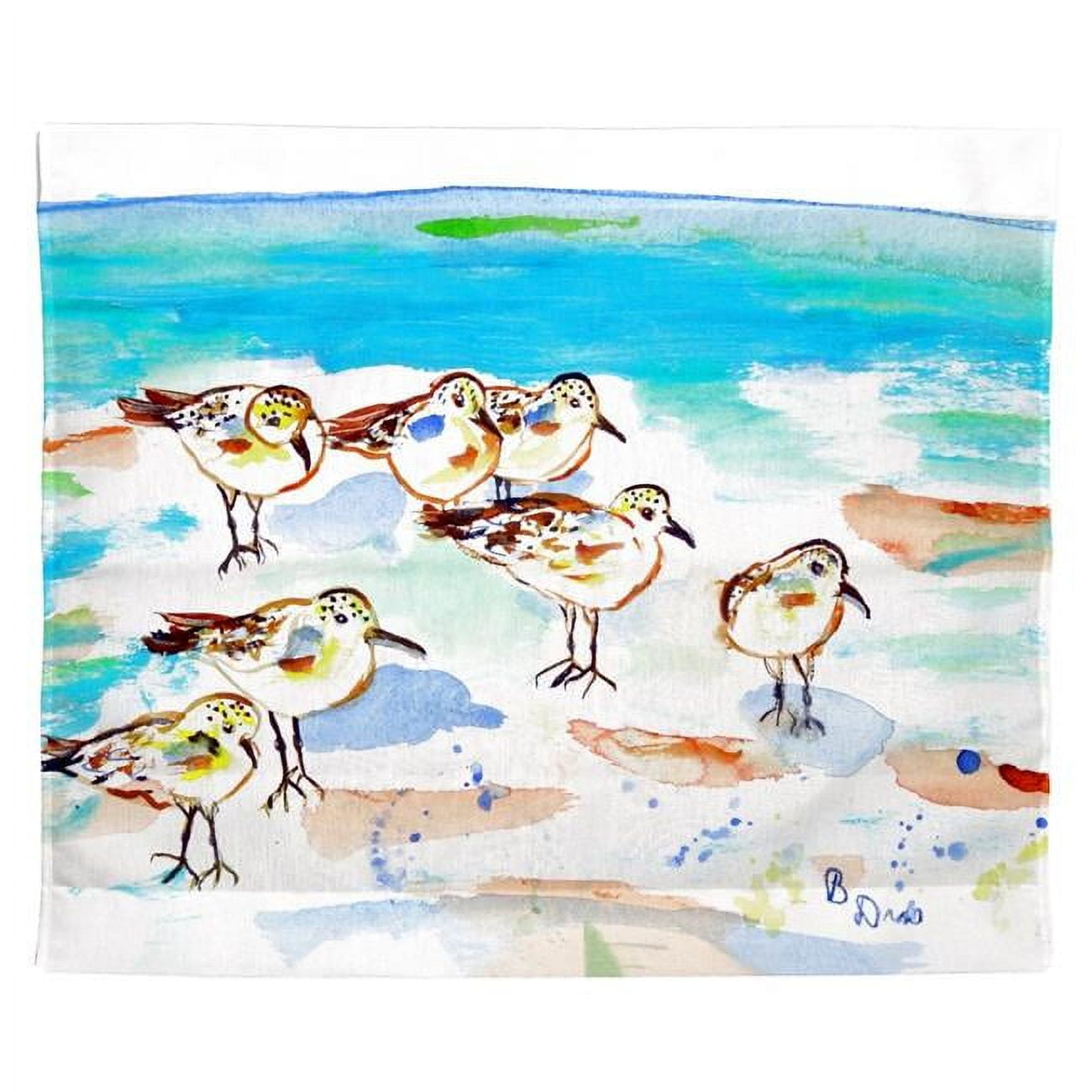 24 x 30 in. Seven Sanderlings Outdoor Wall Hanging