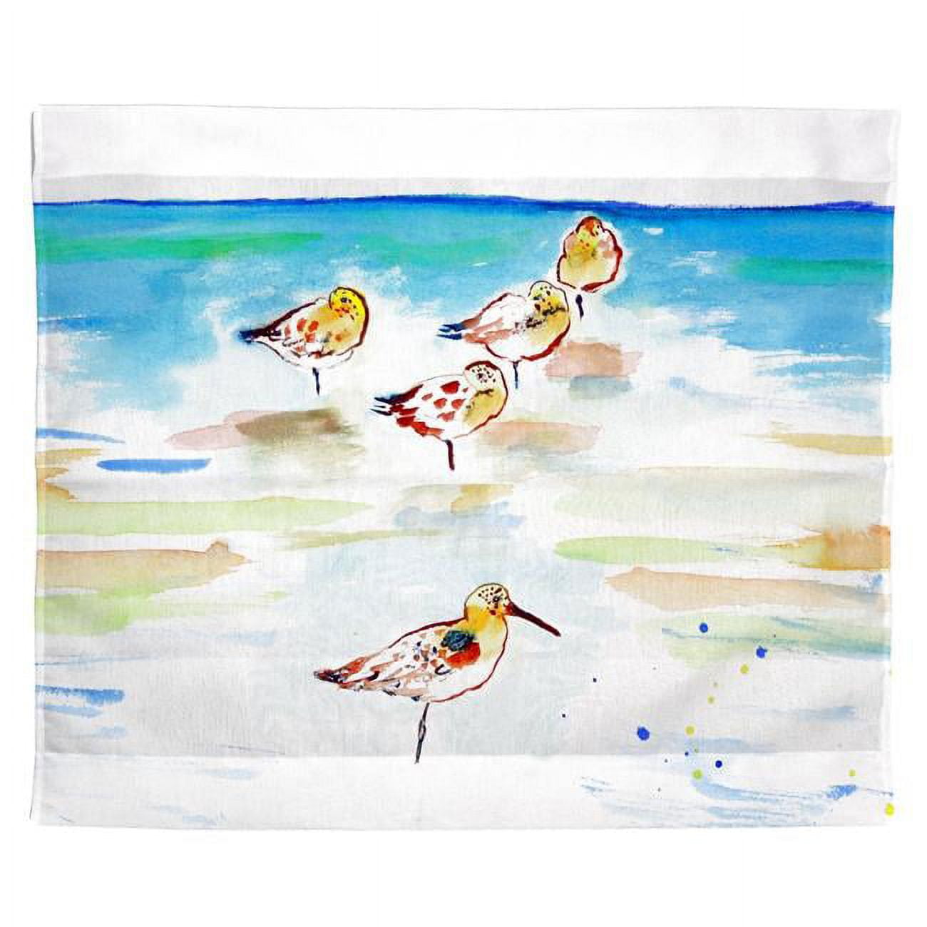 24 x 30 in. Five Sanderlings Outdoor Wall Hanging