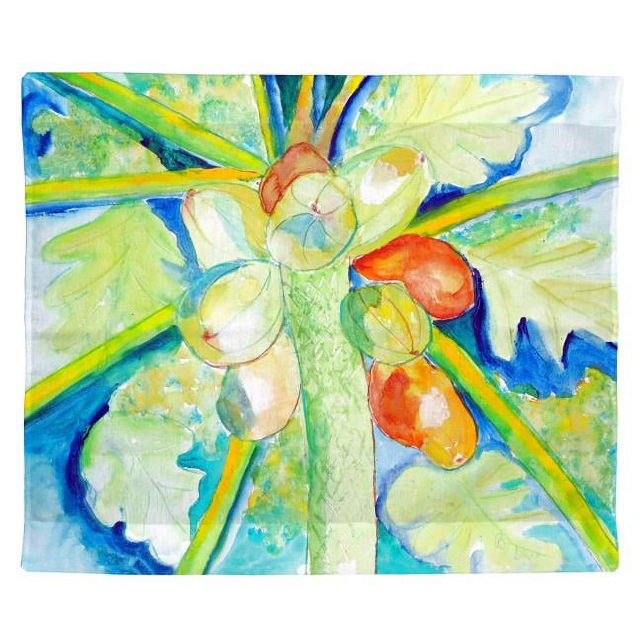 24 x 30 in. Papaya Tree Outdoor Wall Hanging