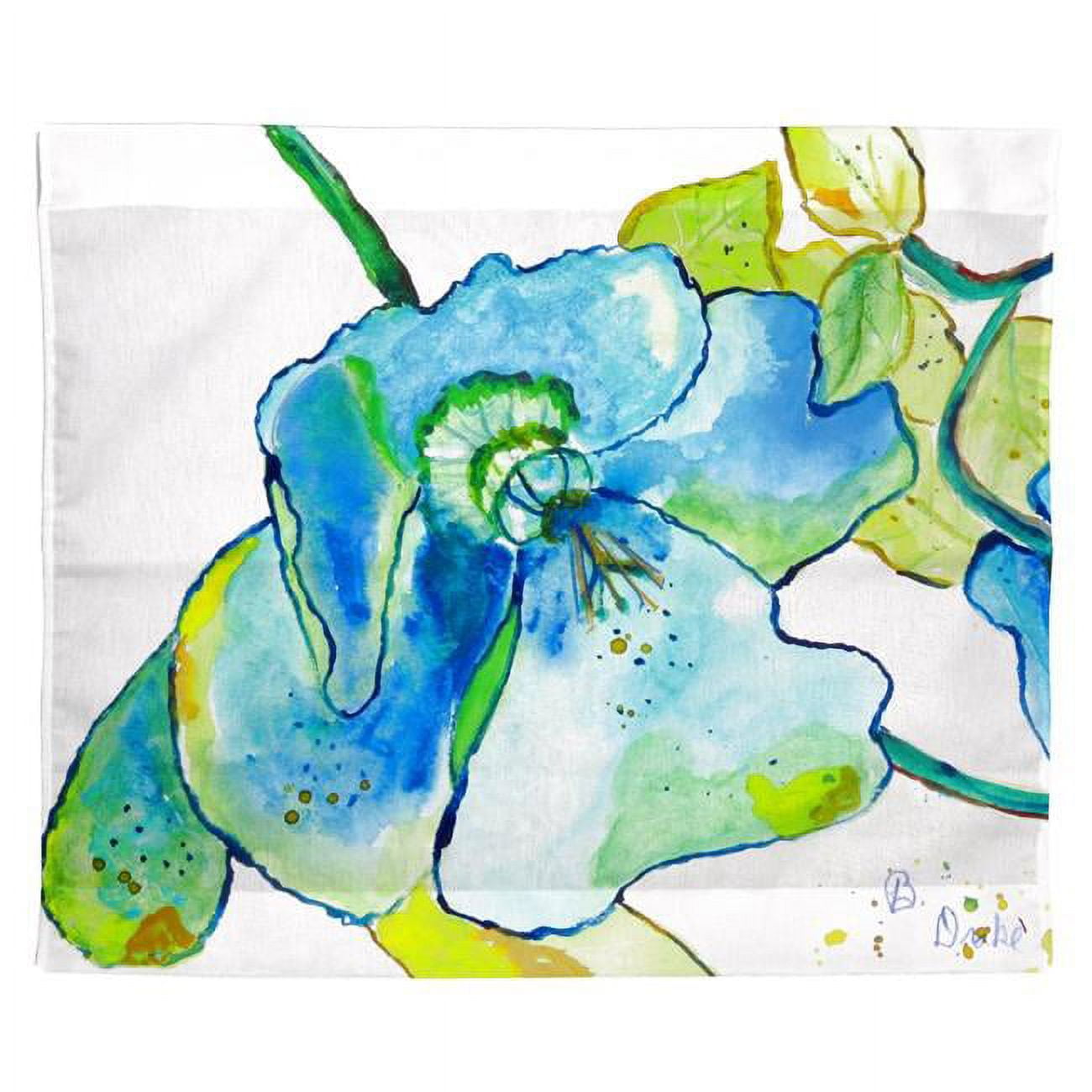 24 x 30 in. Blue Hibiscus Outdoor Wall Hanging