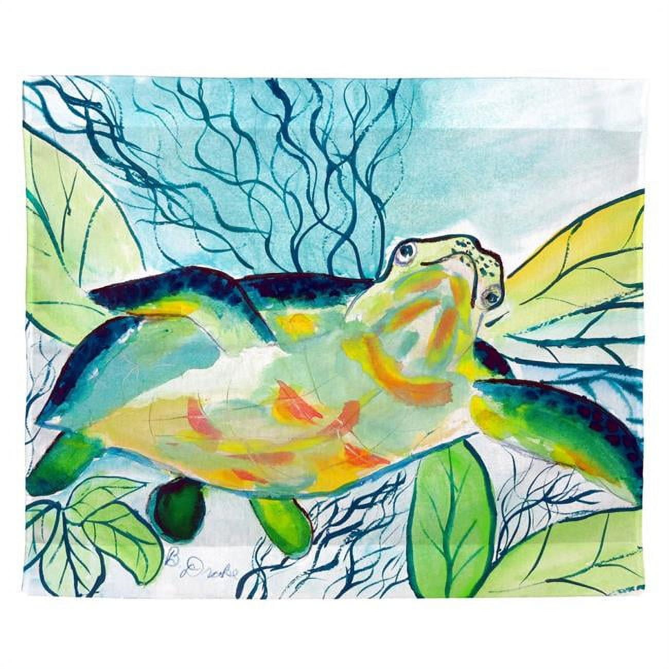 24 x 30 in. Smiling Sea Turtle Outdoor Wall Hanging