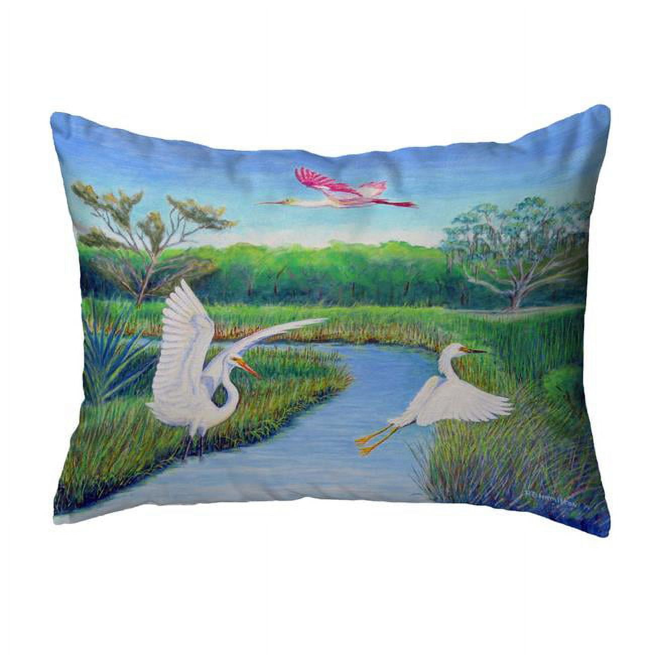 16 x 20 in. Marsh Wings No Cord Pillow
