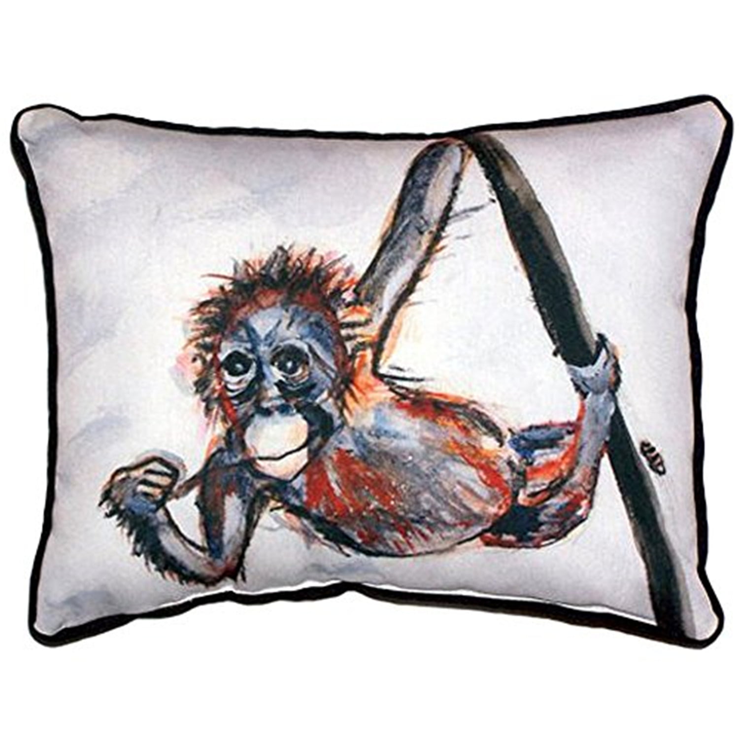 11 x 14 in. Betsys Monkey Small Indoor & Outdoor Pillow
