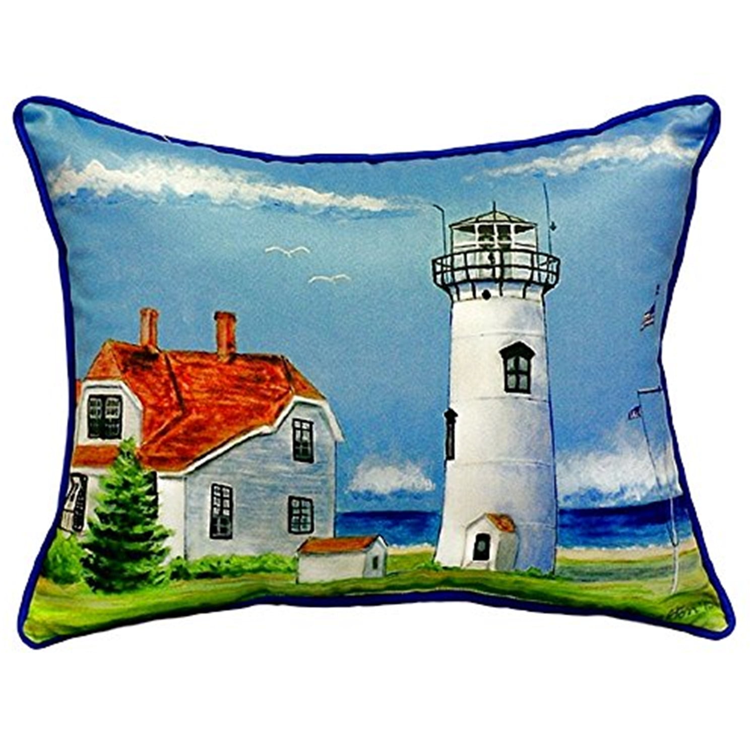 12 x 12 in. Chatham Ma Lighthouse Small Indoor & Outdoor Pillow