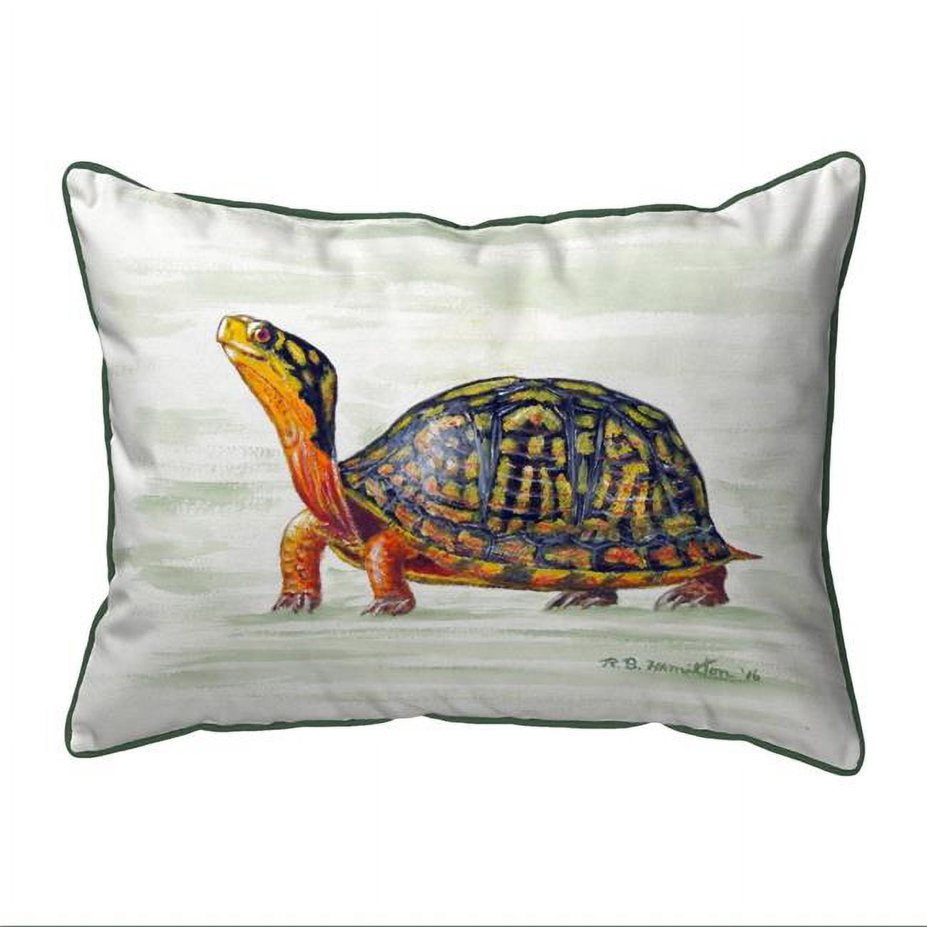 11 x 14 in. Happy Turtle Small Indoor & Outdoor Pillow