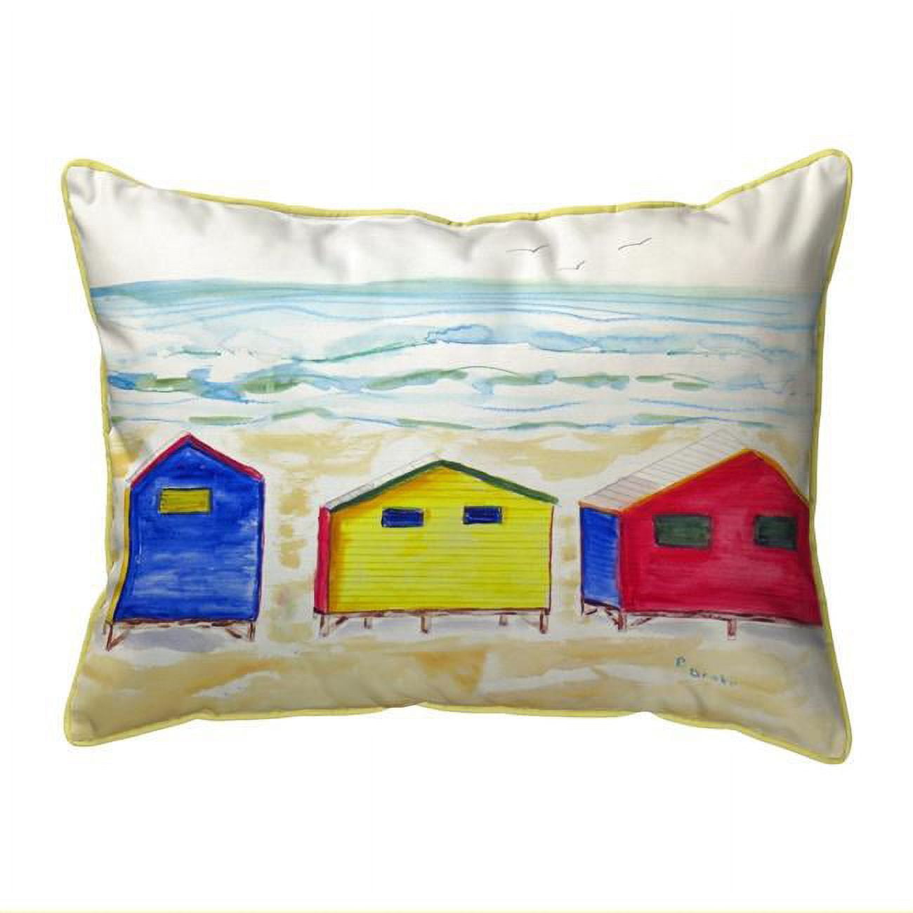 11 x 14 in. Beach Bungalows Small Indoor & Outdoor Pillow