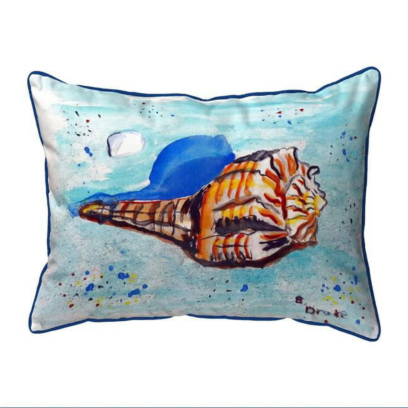 11 x 14 in. Amber Shell Small Indoor & Outdoor Pillow