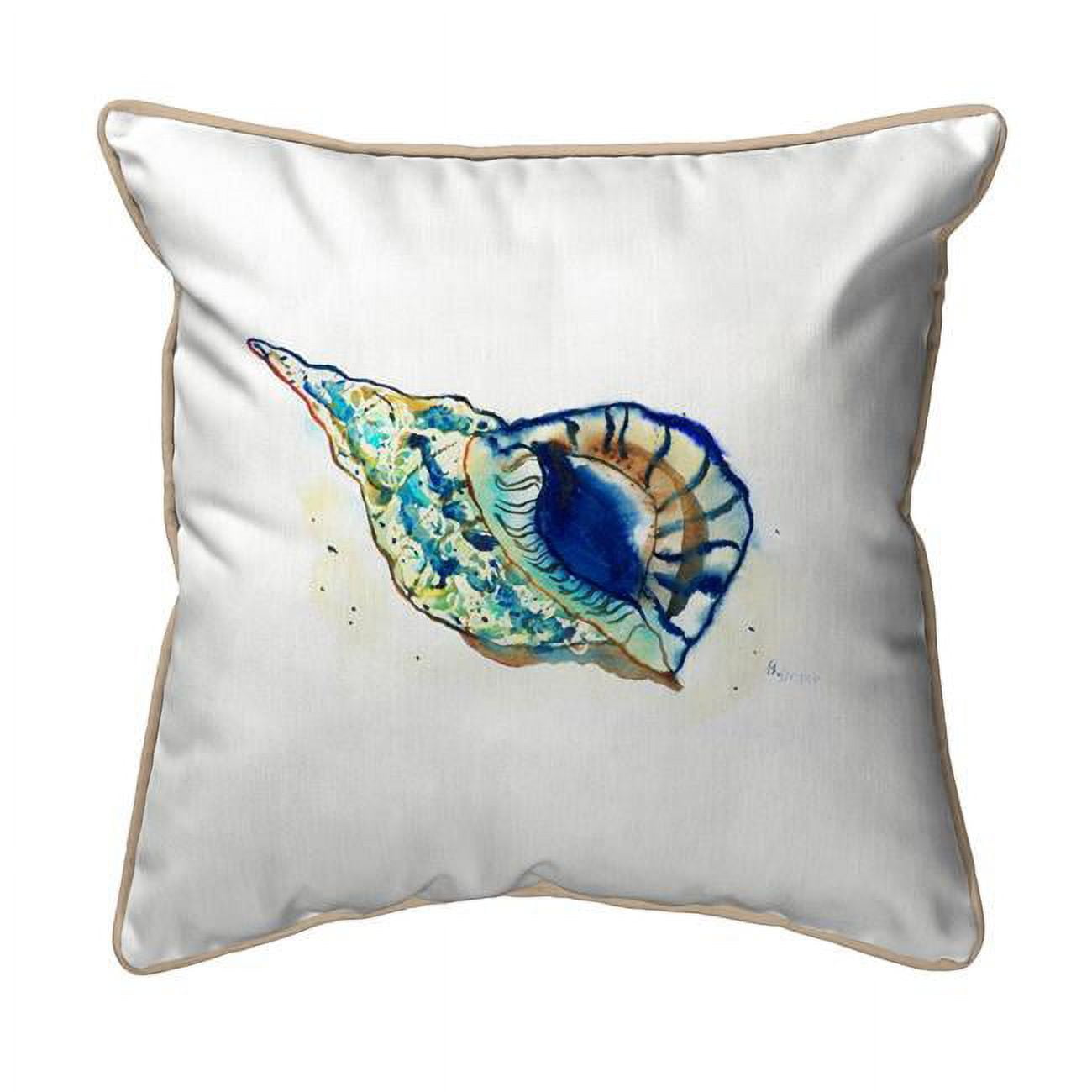 12 x 12 in. Betsys Shell Small Indoor & Outdoor Pillow