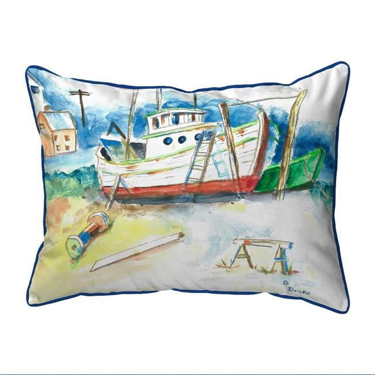 11 x 14 in. Old Boat Small Indoor & Outdoor Pillow