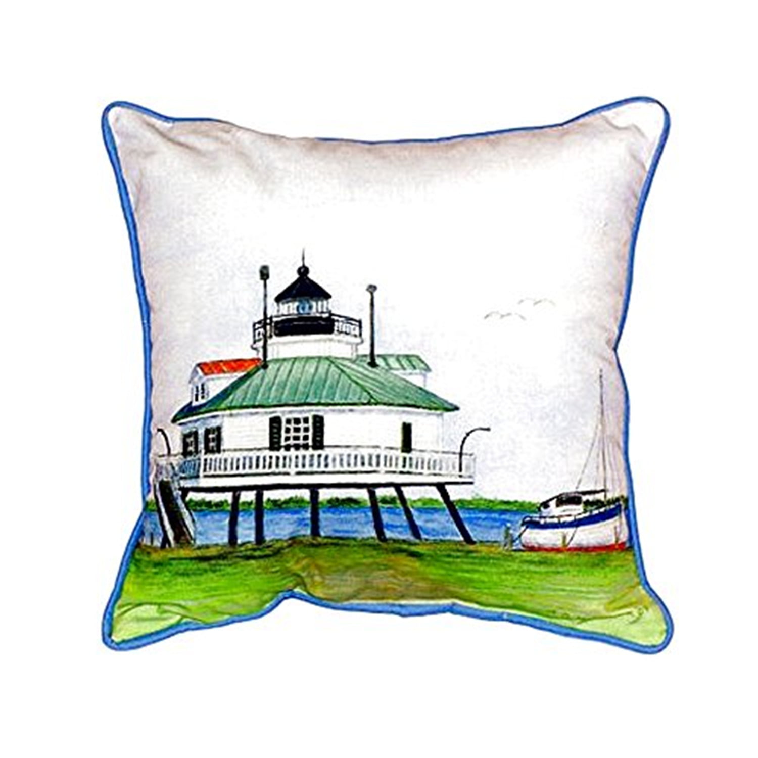 11 x 14 in. Hopper Strait Lighthouse Small Indoor & Outdoor Pillow