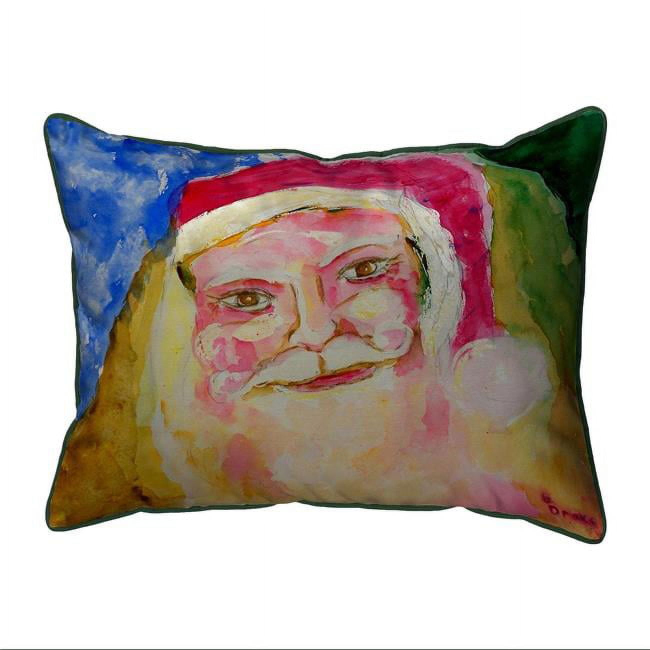 12 x 12 in. Santa Face Small Indoor & Outdoor Pillow