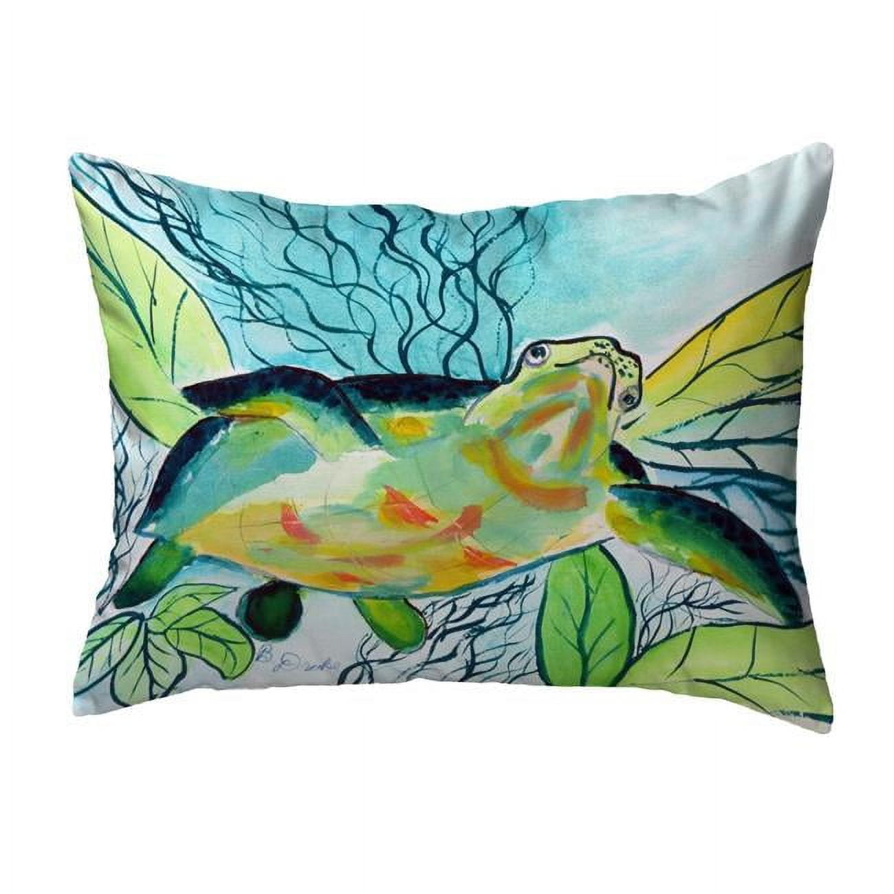 16 x 20 in. Smiling Sea Turtle No Cord Pillow