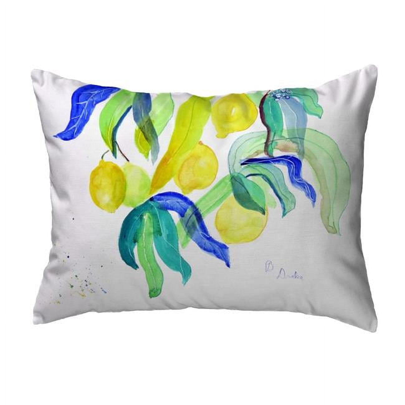 11 x 14 in. Lemon Tree Non-Corded Indoor & Outdoor Pillow