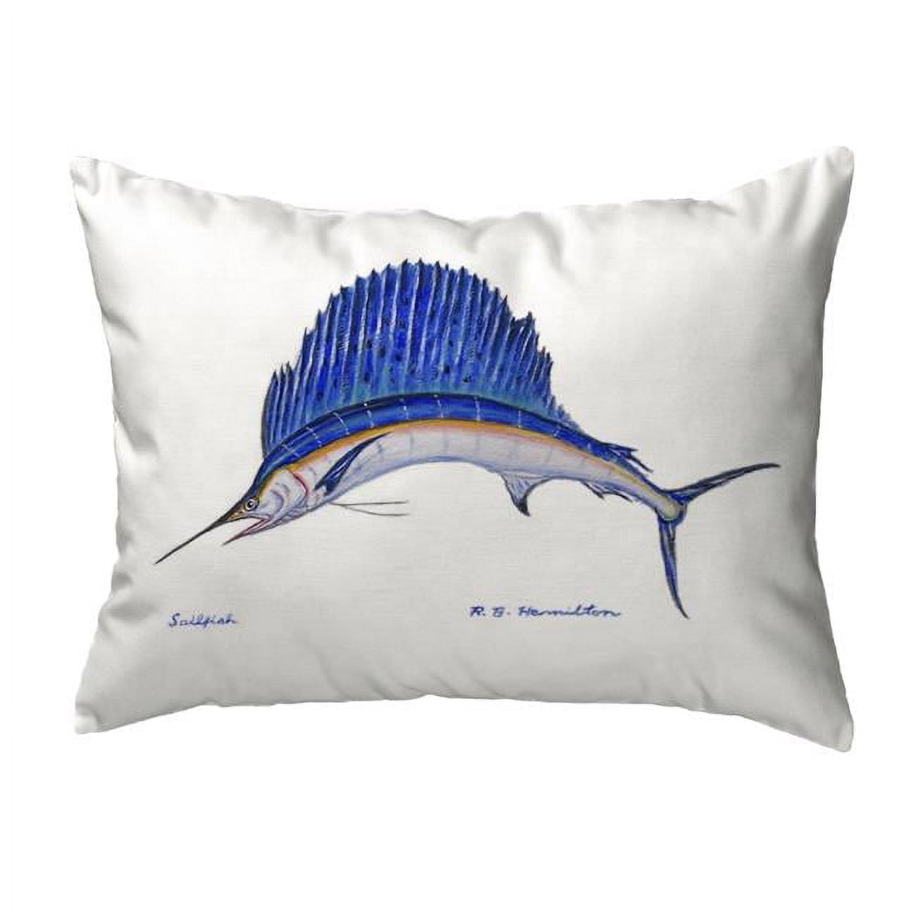 11 x 14 in. Sailfish Small No-Cord Pillow